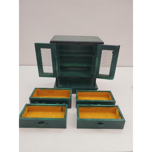 Vintage Gunther Mele 1970's wooden jewelry box. Jewellery with drawers. Vintage - Picture 6 of 10